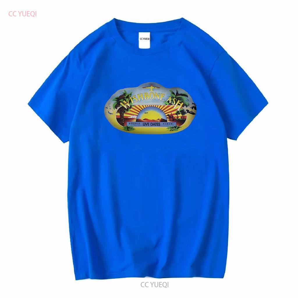 Wishbone Ash Live Dates T Shirt Black Vintage Washed Streetwear Comfortable Unisex Homme Casual Stretched Graphic Stylish