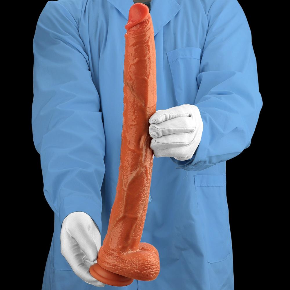 Großer Flüssigsilikon Langer Dildo Simulierter Penis Buttplug Fisting Sexspielzeug Strap-on Schwanz Großer Schwanz Realistischer Schwanz