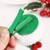 Mini Christmas Hat Shape Hairpins Hot Girls Punk Duckbill Hair Clip Festival Ponytail Bangs Hair Clip for Cosplay Santa