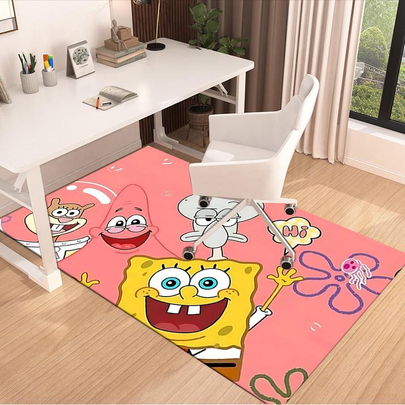 Spongebob Friends Adventure Carpet For Playroom Bedroom Living Room Sofa Home Decorkids Game Area Rug Nonslip Floor Mat