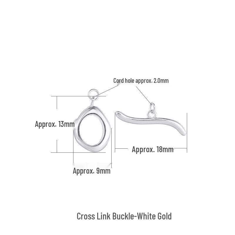 

Замок-тогл из стерлингового серебра S925 для ожерелий и браслетов - Аксессуары для изготовления ювелирных изделий своими руками платиновый