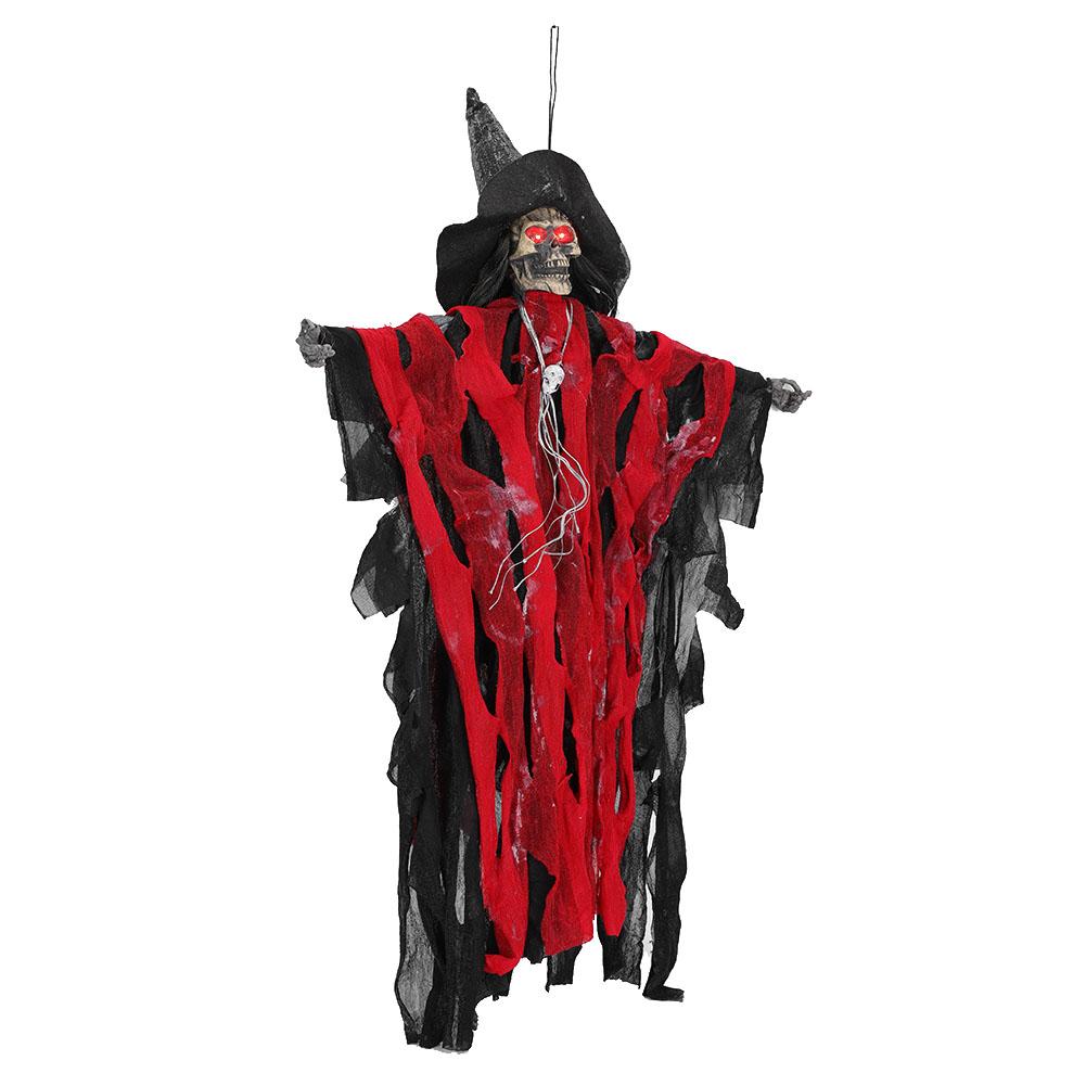 Electric Witch Prop Hanging Red Clothe Ghost Haunted House Halloween Decoration