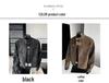 Trendy Brand Maillard Men's Stand Collar Leather Flight Jacket - Autumn Versatile Streetwear Outerwear