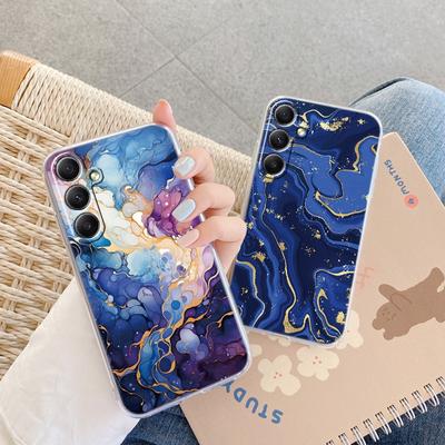 Marble Stone Soft Clear Silicone Case For Xiaomi Redmi Note 13 Pro 13C 14 Poco C65 Samsung A35 A34 A55 M35 S24 S23Camera Protective Shockproof Cover