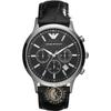 Renato Black Leather Men's Quartz Chronograph with Date AR2447