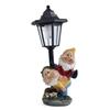 JYL TS/072,Resin Garden Gnome Solar Outdoor Light Figurine Statue Lamp for Garden Villa Home Decor