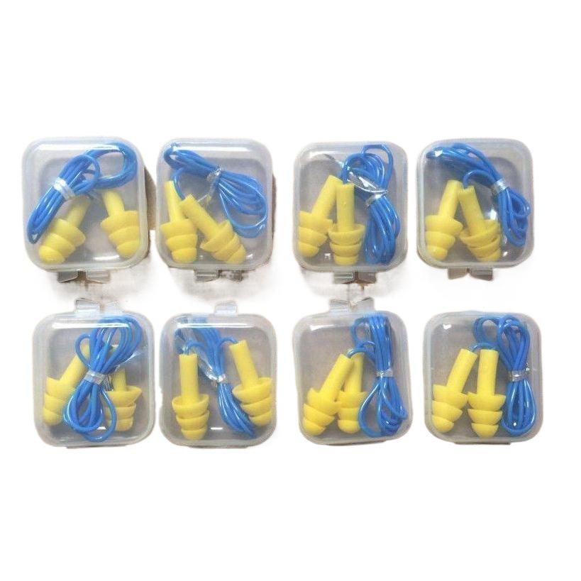 Silicone Sponge Earplugs (5 Pairs) for Noise Reduction and Isolation - Ideal for Work, Sleep, and Travel