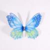 50Pcs 3D Organza Fabric Butterfly Appliques Double-layer Gradient Color Chiffon Butterfly Embroidered Patches Translucent