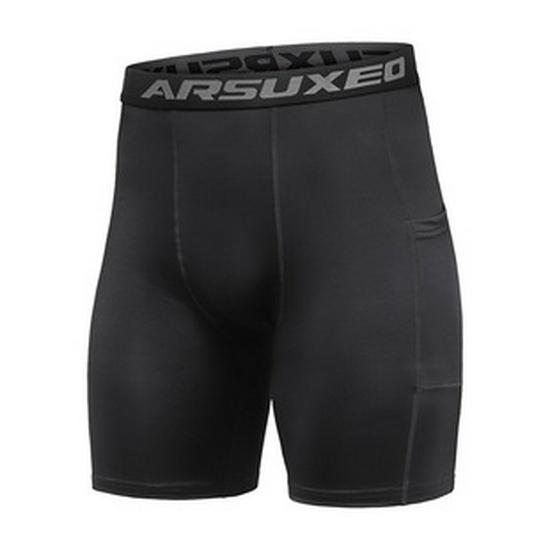Men's Quick-Dry Breathable Cycling Underwear with Sponge Pad and Mesh Splicing