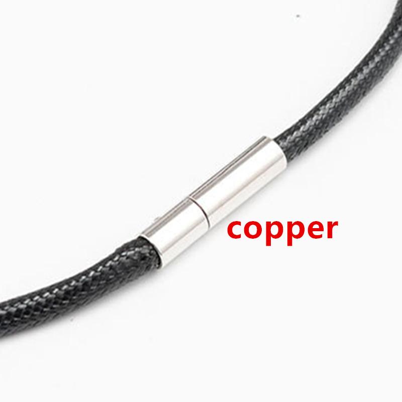 1,5/3mm 45/50/60cm Černý Kožený Provázek Řetízkový Náhrdelník Pro Ženy Muže Šperky S Zapínáním Voskovaný Provázek Řetízková Šňůra Pro DIY Přívěsek