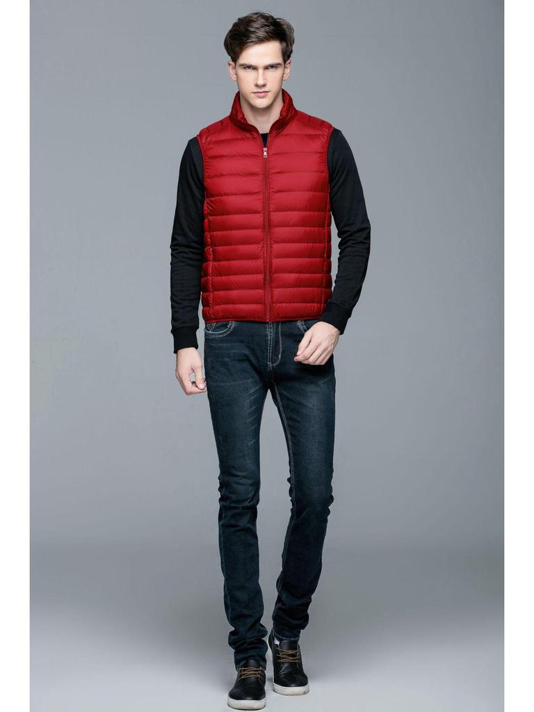 2025 Men's Lightweight Stand-up Collar Down Vest for Layering or Outerwear - Item #2105