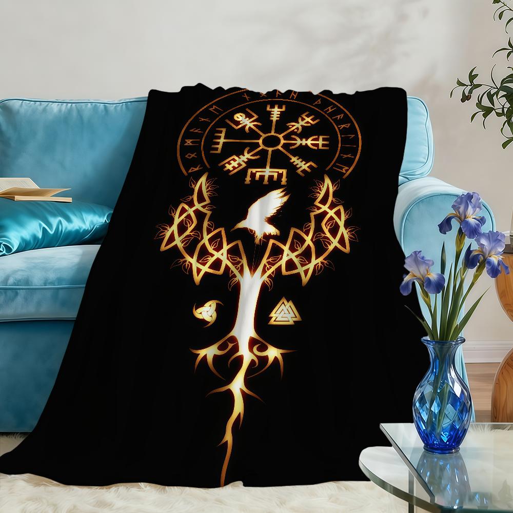 V-VegvisirS-ES V-VikingS-ES Fashion Blanket Throw Super Cosy Plush Living Room Sofa Couch Childish Birthday Gifts