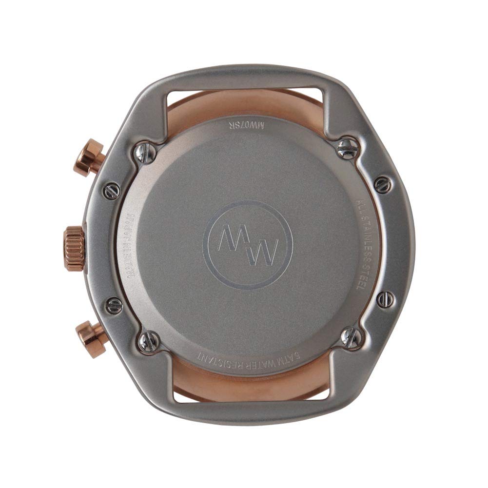 MASTERWORKS Watch Quattro/002 (Silver/Dark Brown)