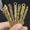 Vintage Brass Mini Spoon Shovel Spoon for Sniffer Bottle Tool Key Chain Ear Pick Cleaning Tool Accessories Wax Tool