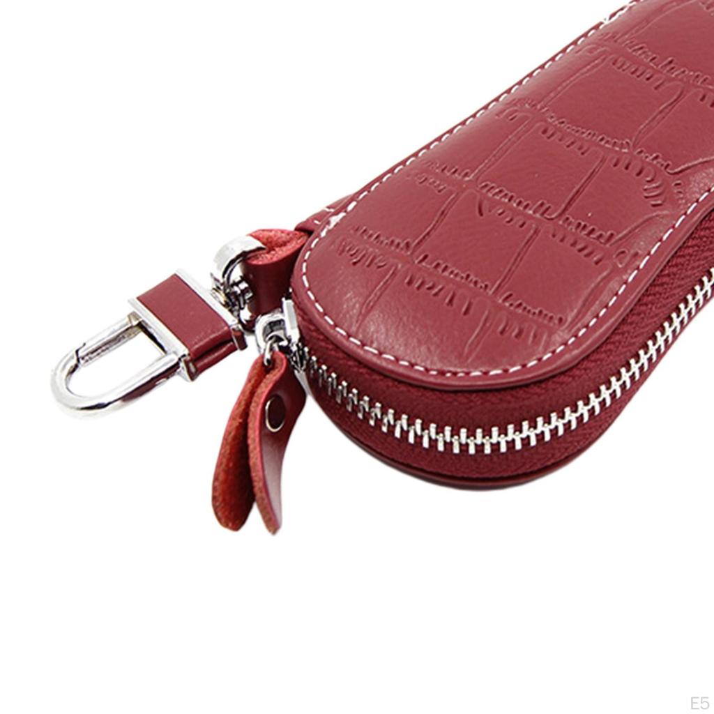 Halter Leder Autoschlüssel Organizer Damen Schlüsselanhänger Hüllen Unisex Tasche