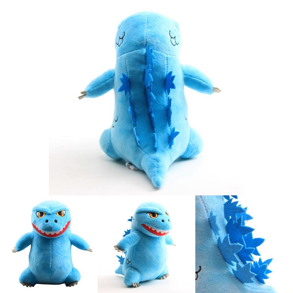 Adorable 20cm Godzilla Monster Plush Toy Blue Soft Stuffed Doll For Kids