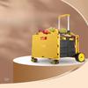 UOSU Foldable Shopping Cart with Storage Box