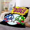 Cartoon Bubble Bobble Puzzle Bobble Retro Game Soft Flannel Blanket for Beds Bedroom Sofa Picnic,Throw Blanket Outdoors Leisure