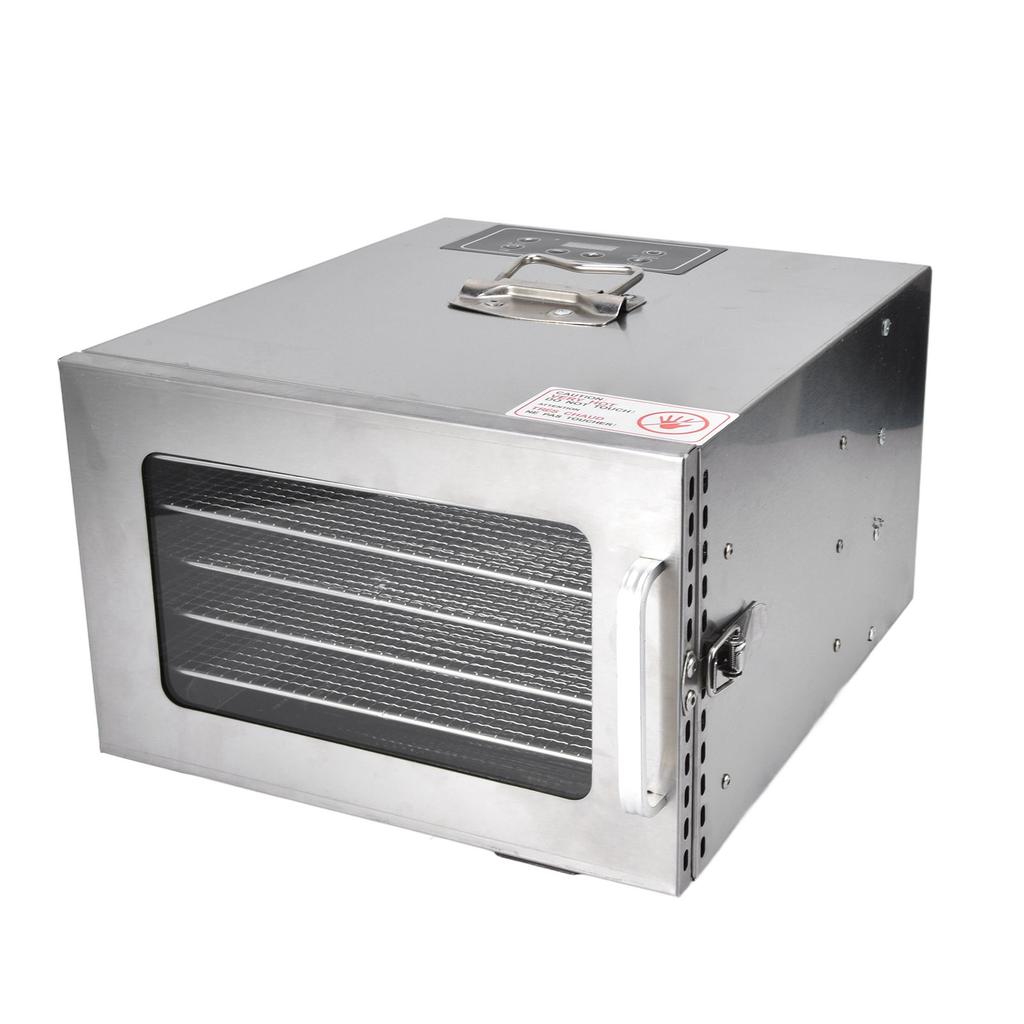 400W Sušička potravin Nerezová ocel 6 táců Elektrický stroj na sušení potravin na ovoce zeleninu US zástrčka