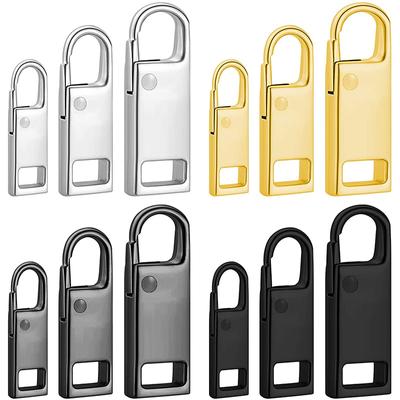 2/5/10Pcs Metal Zipper Pull Replacement Detachable Zipper Slider Pull Repair Kit for Clothing Jacket Diy Craft Sewing Zip Head