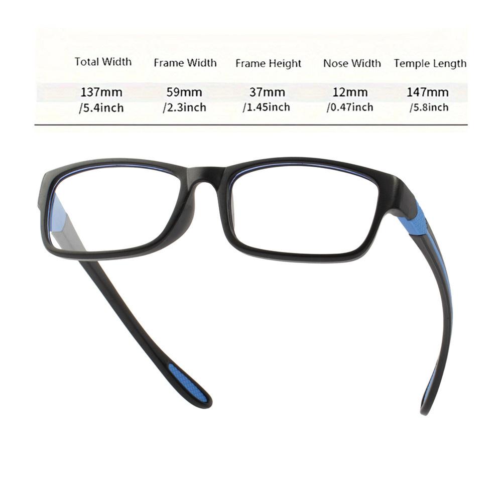 3PCS Reading Glasses Men Women Sports Anti-blue Light Reading Eyewear Black Red TR90 Frame Presbyopia Eyeglasses