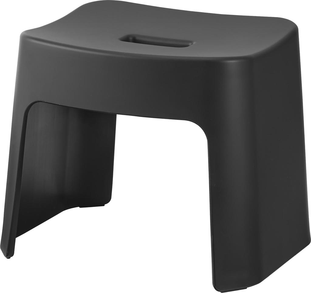 Yamazaki Jitsugyo Easy To Wash Magnetic Bath Chair SH26 Black W33 X D27 X H26cm Tower Floating Storage Easy To Clean 1652