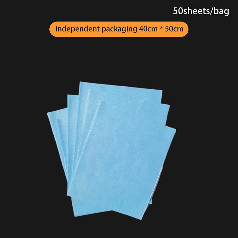 10/20/50 Sheets Disposable Surgical Drapes Surgical Sheet Blue Surgical Towel Non-Woven Sterile Sheet Waterproof Travel Mat