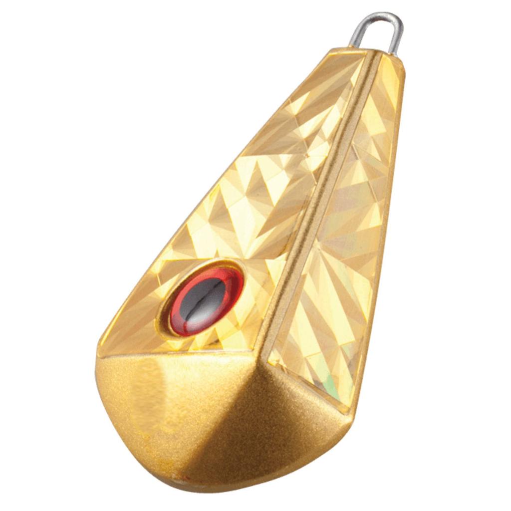 Hayabusa Eyeball Fishing Sinker Rudder Type No. 40-2 Flash Gold