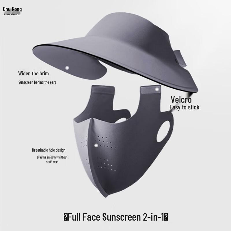 

Churong 2-in-1 Detachable Sun Visor Face Mask