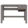 HAMAR Desk Light Grey 110 X 40 X 75 Cm Solid Pine Wood
