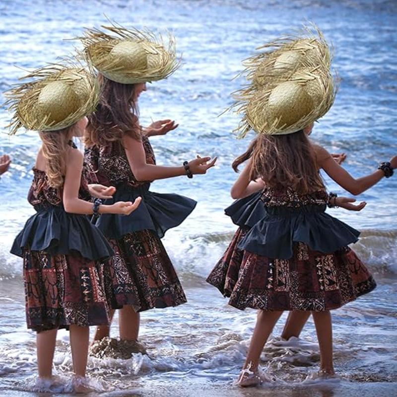 Elegant Panama Hat Straw Hat with Wide Brimmed, Cool and Comfortable Pava Hat Hawaiian Cap