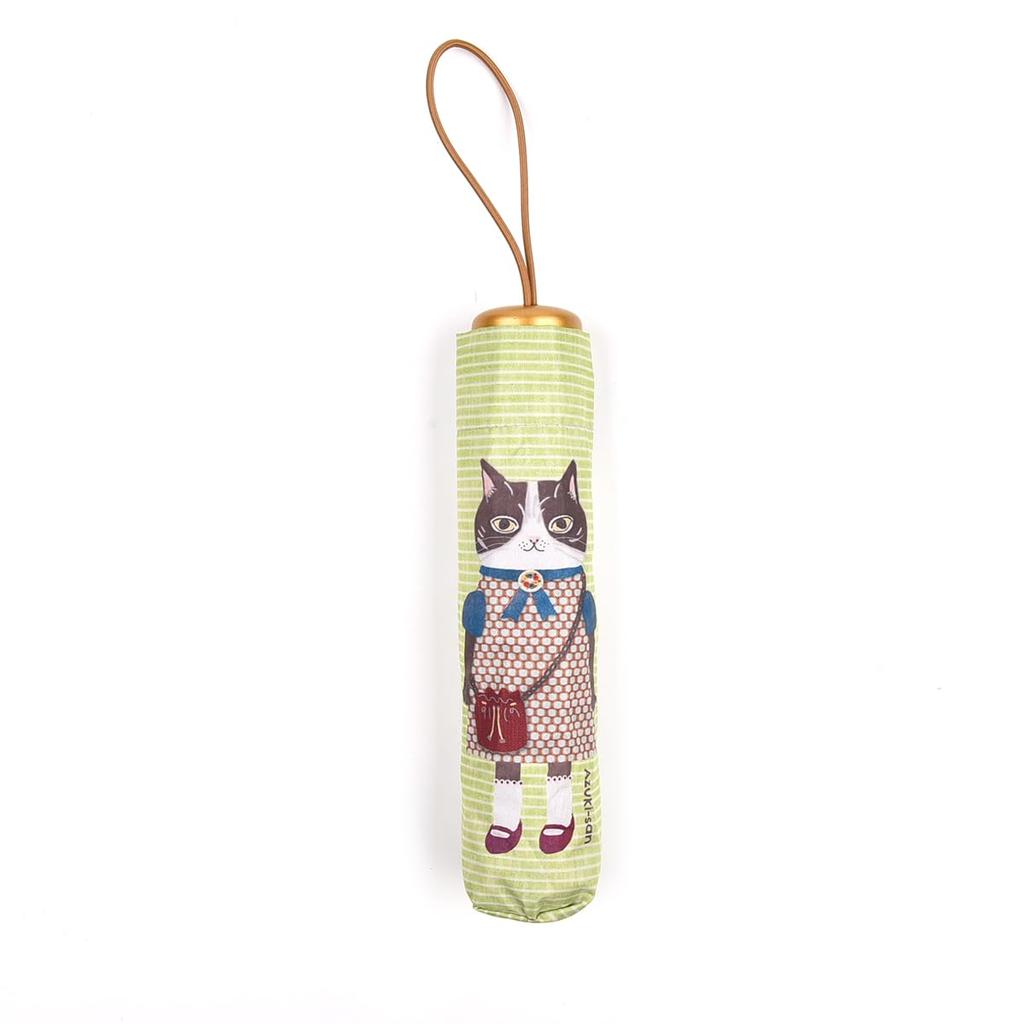 folding UV-cut, all-weather umbrella, Azuki-san