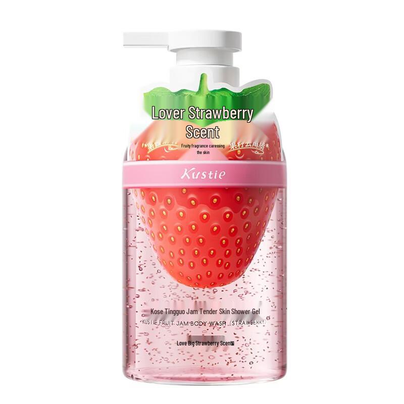Kustie Strawberry Jam Tender Skin Shower Gel 450g