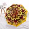 1pc Mandala Pattern Automatic Open/Close Umbrella, Folding Compact Umbrella with Lightweight Design for Women/Men yy251028239