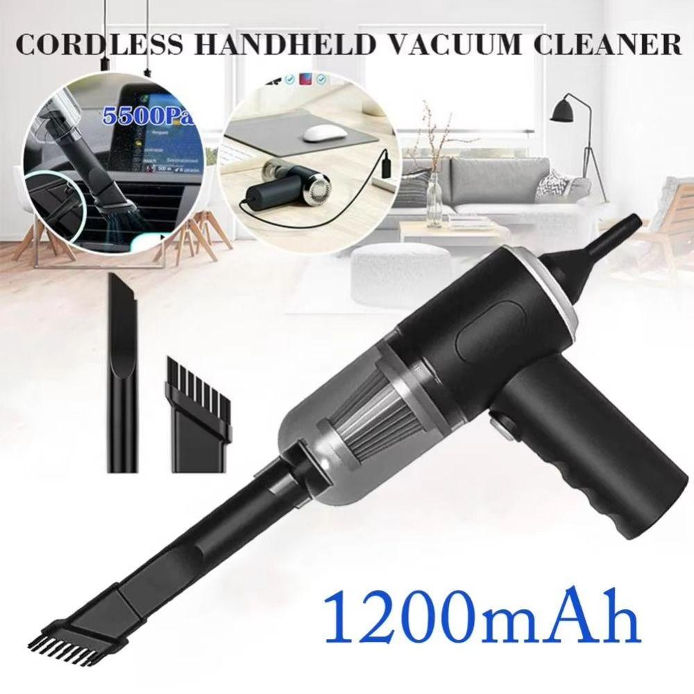 Durable Portable Wireless Car Vacuum Cleaner Strong Suction 120W High Power Dust Remover Dual Use Cordless Cleaner Home Use