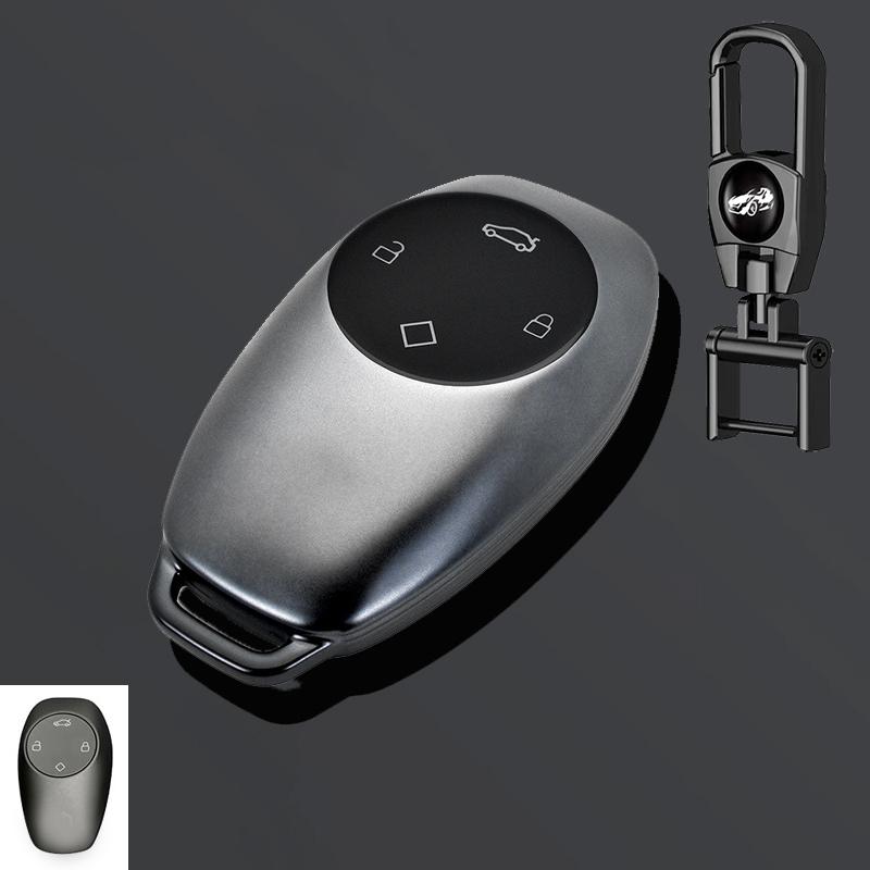 Grey Tpu Car Key Cover Case Shell Holder For Leapmotor T03 S01 C11 4Button Key Car Accessories