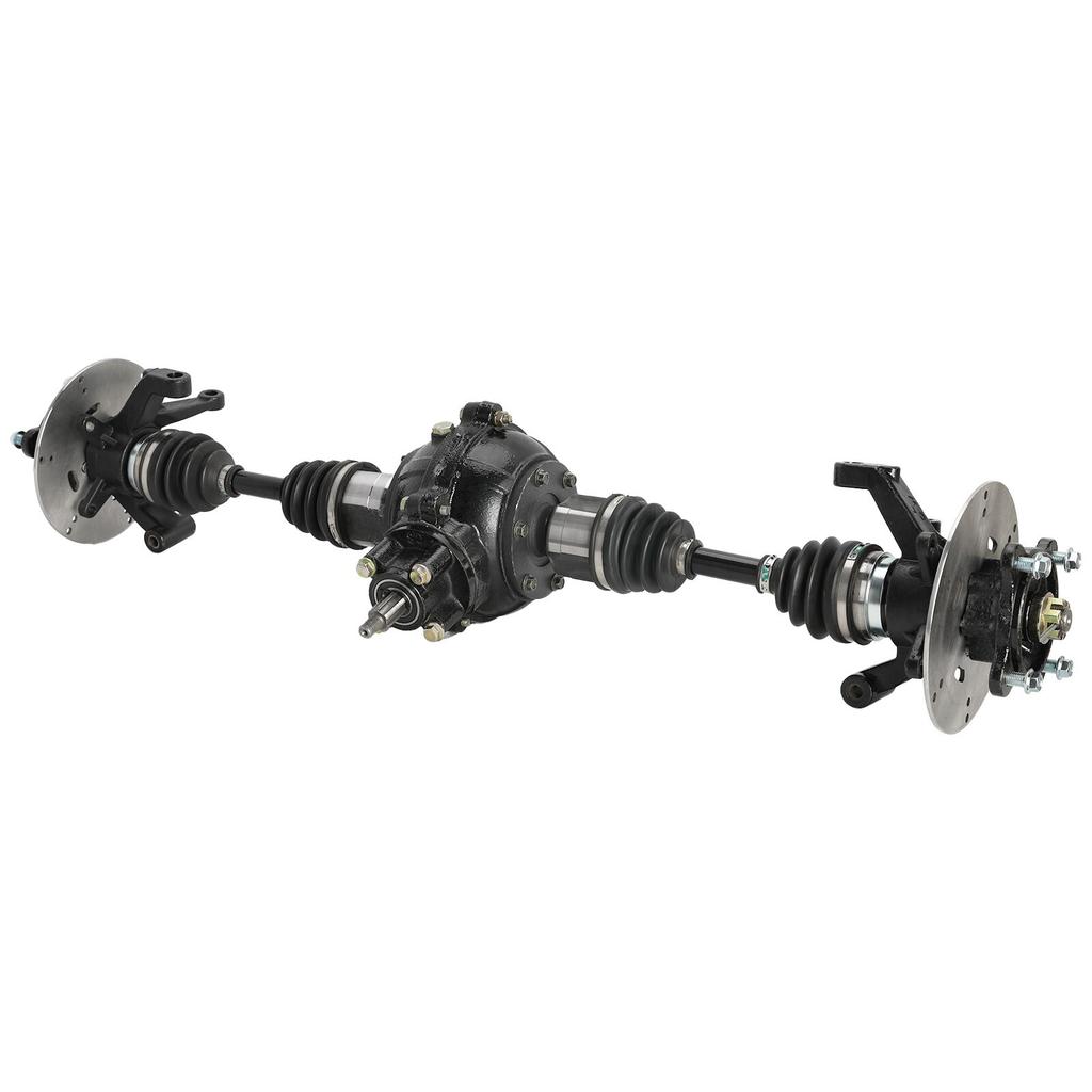 DIY ATV Go Kart 4WD Rear Drive Shaft CV Axle Gear Box Assembly Wheel Hub Rotors