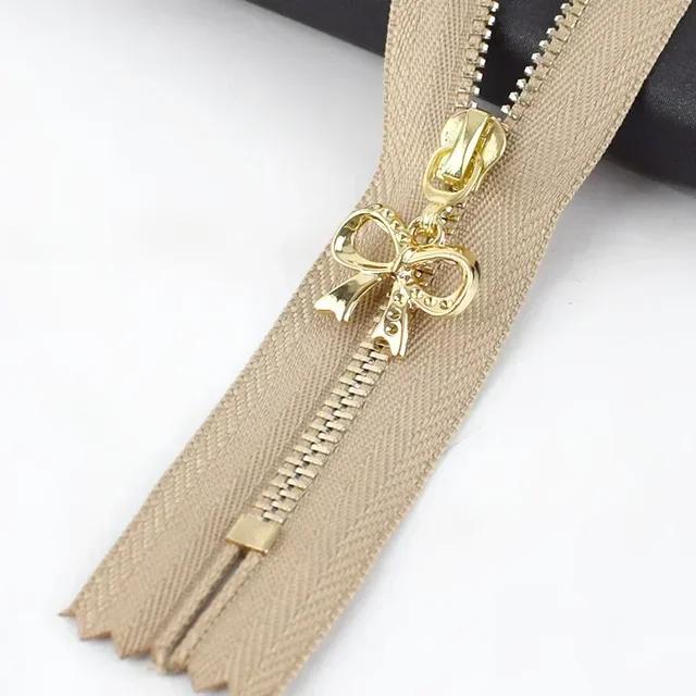 5Pcs Meetee 3# 15-30cm Metal Zippers Bags Closed End Auto Lock Zipper for Clothes Repair Kit DIY Sewing Material Accessories