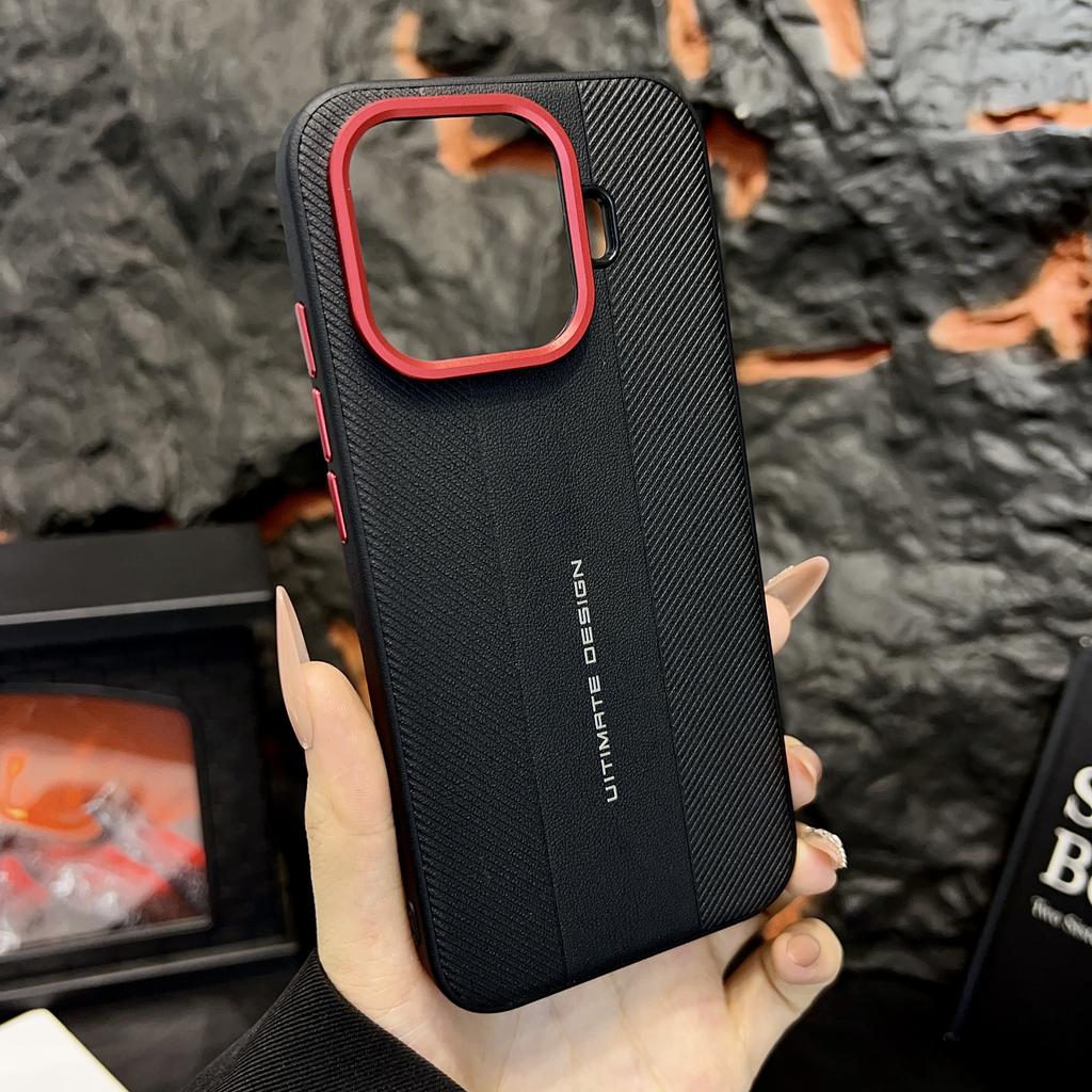 För vivo iQOO Z11 Turbo Fodral Mode Lyxigt Läder Halkfritt Skyddande Baksida för Telefon för iQOO Z11 Turbo Skal Stötsäkert Bumper