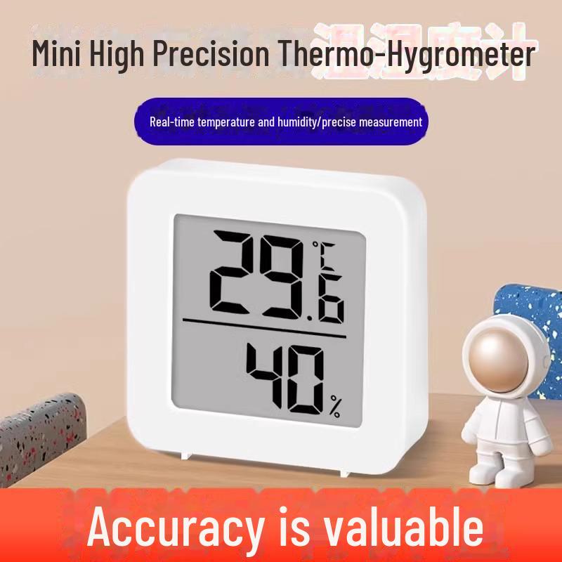 Uniwersalny Mini Termometr i Higrometr Samochodowy do Wnętrza z Taśmą Dwustronną