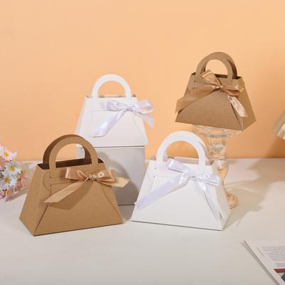 12 Scatole Regalo a Forma di Borsa con Nastri per Dolcetti e Dessert