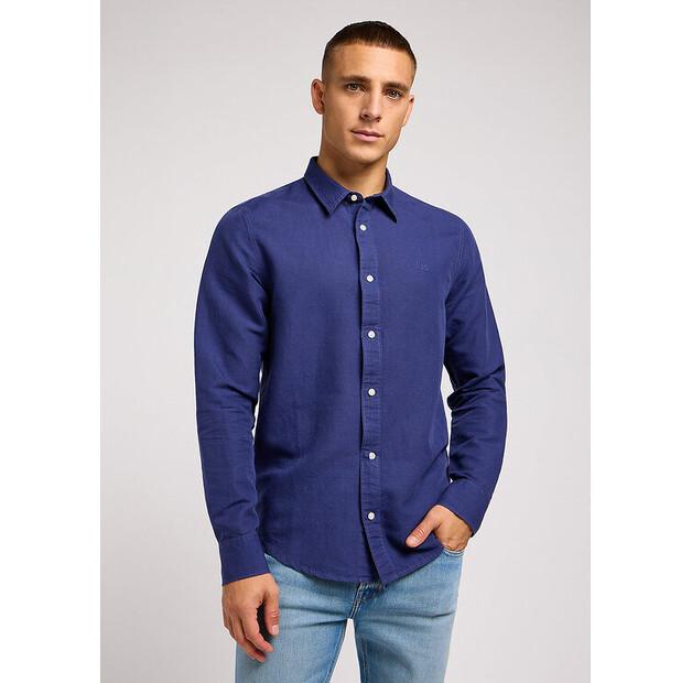 Рубашка Lee PATCH SHIRT IN MEDIEVAL BLUE