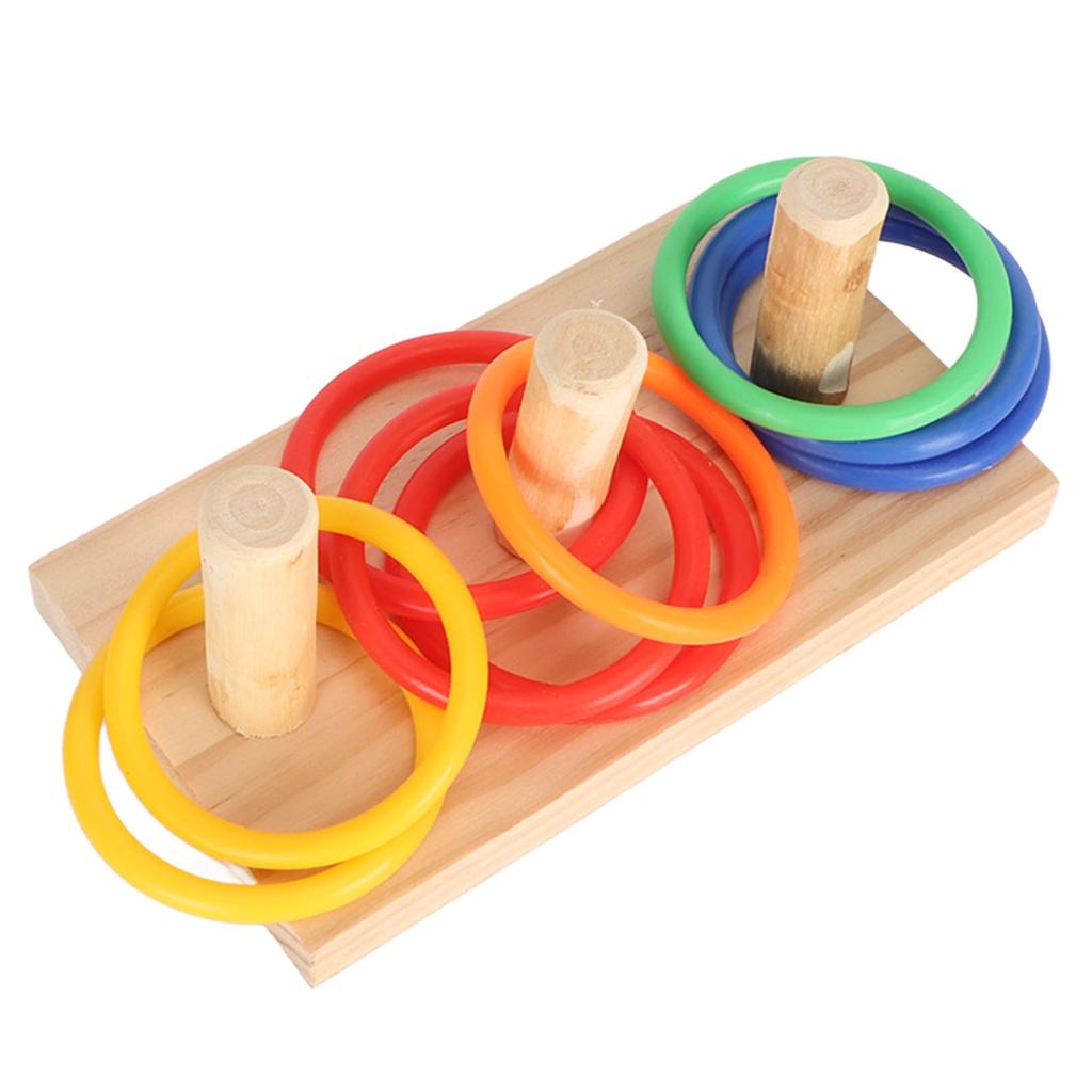 Bird Ring Toy Colorful Interactive Chewing Training Parrot Tabletop Puzzle Toy for Lovebird Cockatiel 7cm 2.8in Ring