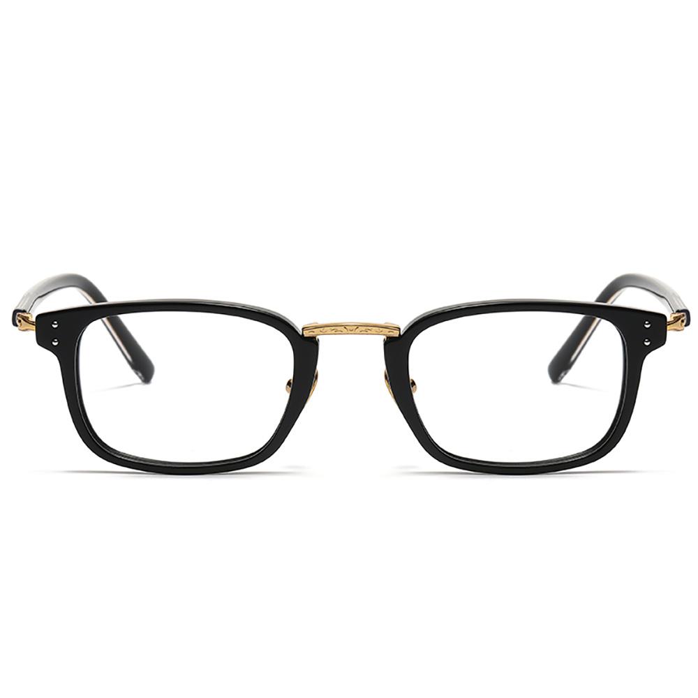 Lingkeonpeuleim Lf820_Black Ip Titanium Eyeglass Frame