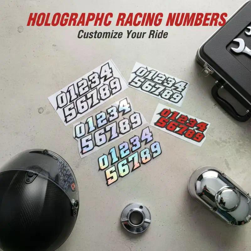 Creative Number Scooter Stickers Waterproof DIY For Motorbike Fuel Tank Front Fairing Side Panels Vinyl Decals Decor
