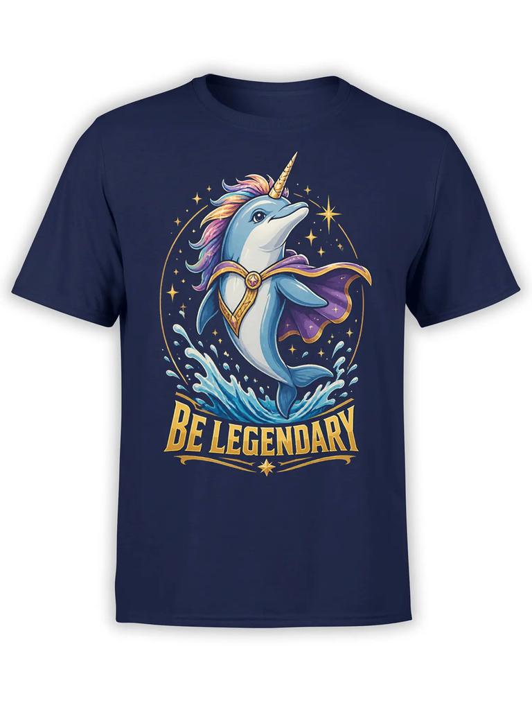 Legendary Wave Unicorn Dolphin T-Shirt | Unisex