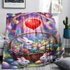 1Pc Easter Pokemon Print Flannel Blanket, High quality Comfortable for All Seasons, Home Decor, Warmth and Comfort, Perfect for Christmas Gifts