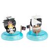 One Piece blind box 1-8pcs Anime Ship Figure Luffy Model Toy kawayi Mini Boat Pirate Ship Navy Going Merry Boat  Assembled Model