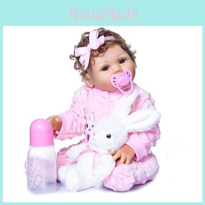Inch Washable Reborn Baby Doll With Realistic Features And Soft Vinyl Silicone Body**