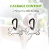 Hilihali Dog Poop Bag Set of Garbage Bag Dog Poop Bag Metal Holder Holder, 2, Holder, Carrier, Hands-Free Holder,